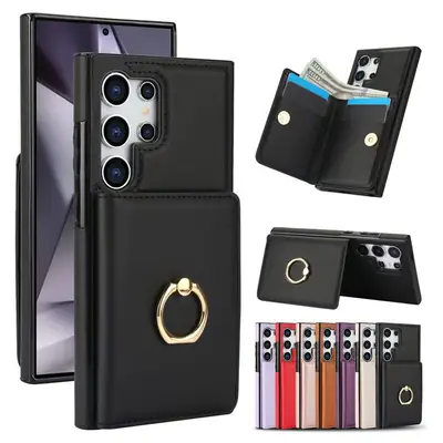 Samsung S25 Ultra Rose Gold Phone Case with Card Bracket
