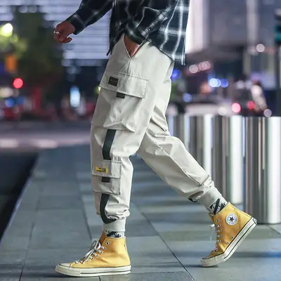 Japanese Style Cargo Pants Men Summer 2024