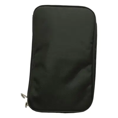 21-Hole Waterproof Makeup Brush Bag Black Canvas
