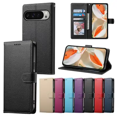 Purple Leather Mobile Phone Case for Pixel 8A