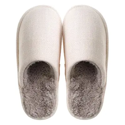 Autumn and Winter New Eva Slippers Baotou Women's Warm Lightweight Non-Slip Cotton Slippers High Heels Men's Furry Slippers