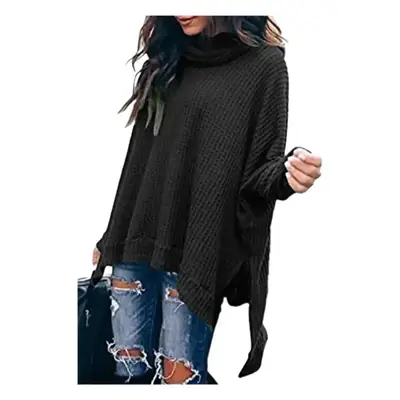 Women's Knitted High-Neck Long-Sleeve Top Yellow