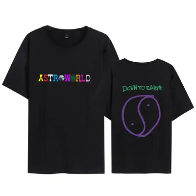 Men Women AST&World T-Shirt Set Grey Loose Short Sleeve