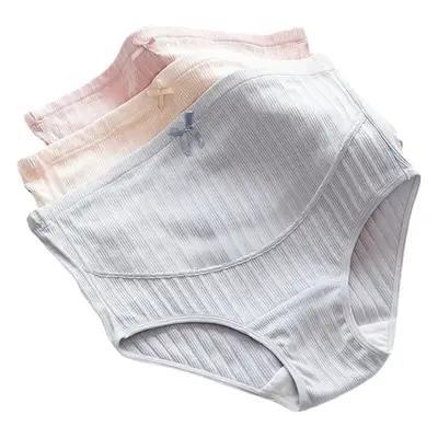 Pregnant Women's Cotton High Waist Shorts White