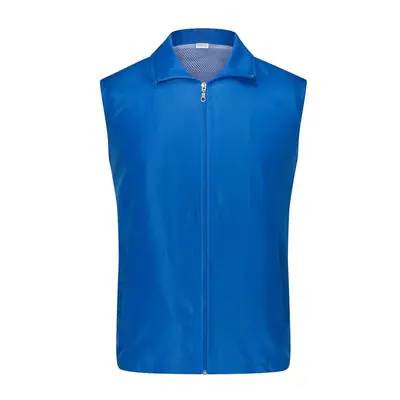 Blue Full Zip Vest for Men