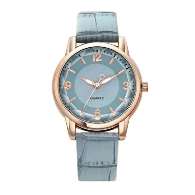 Rose Gold Quartz Women's Watch with Light Gray Dial