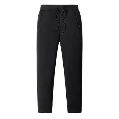 Winter Men's Grey Fleece Lined Sweatpants Small