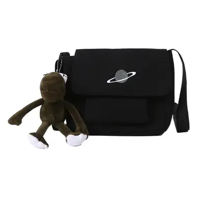 Black Korean Style Crossbody Bag for Women