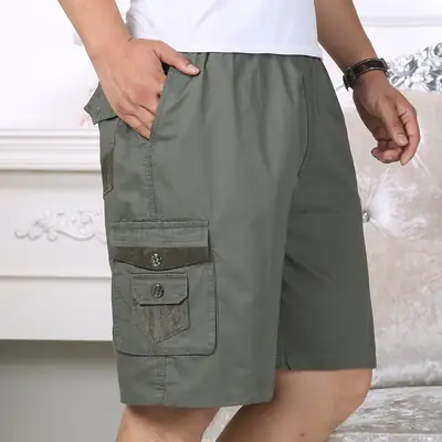 Men Pure Cotton Five Pocket Shorts Extra Large