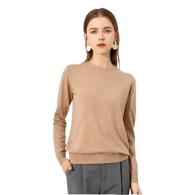 Black Long Sleeve Knitwear Pullover for Women