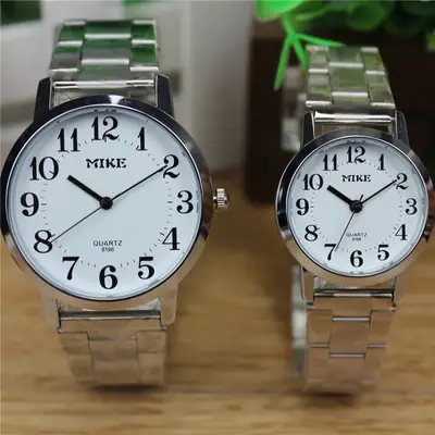 MiKe Quartz Steel Strap Couple Watch for Men Women