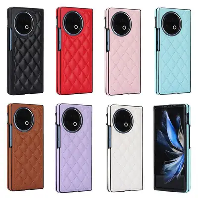 VIVO X Fold 2 Leather Flip Case Brown