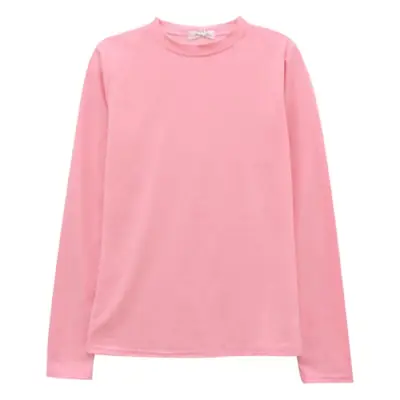 Women White Star Crop Top Long Sleeve T-Shirt