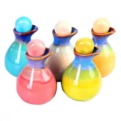 Thai Ceramic Ice Crack Glaze Scent Bottle