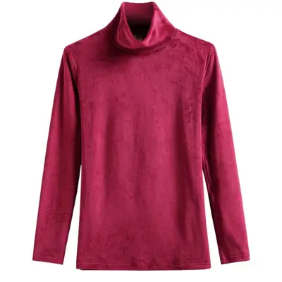 Gold Velvet Long Sleeve High Collar Women's Jacket