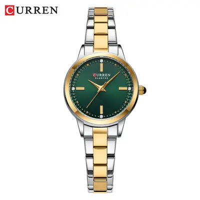 Curren Gold Plated Women's Quartz Watch with Steel Band