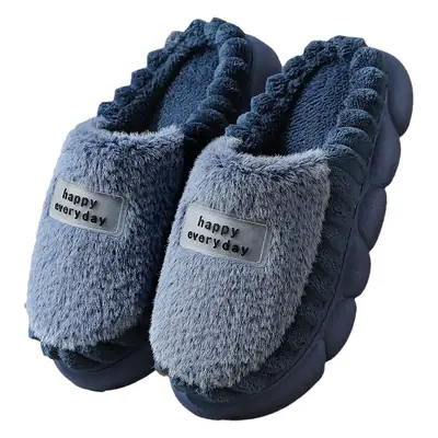 Cross-Border 2025 Cotton Slippers Men's Large Size Winter Home Indoor Non-Slip Thick-Soled Warm Slippers All Men's Cross-Border Dropshipping