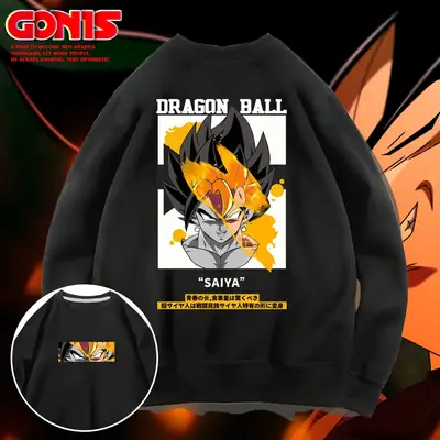 Men's Dragon Ball Sweater Yellow Anime Design