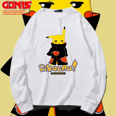 Naruto Pikaaru Long Sleeve T-Shirt Blue