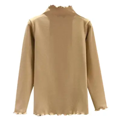 Women Velvet Fleece Shirt Semi Collar Long Sleeve Autumn Winter