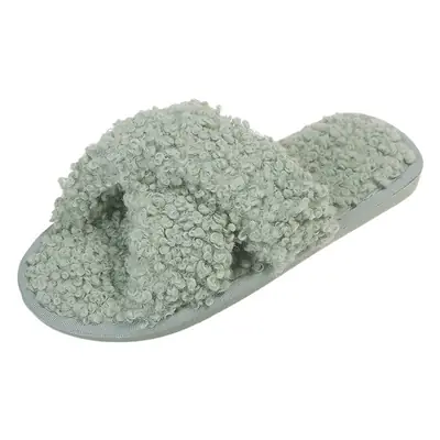 Autumn and Winter Home Candy Color Outdoor One-Fit Mao Slippers Women's Open Toe Slippers Home Cotton Slippers Women's Hair