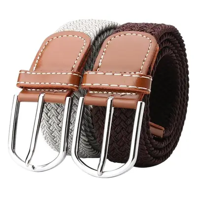 Women's Blue Braided Rope with Pin Buckle