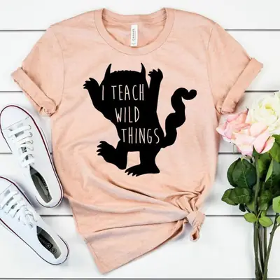 Men Women I Teach Wild Things Cotton T-Shirt