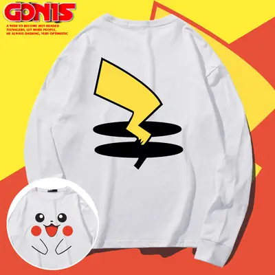 Japanese Animation Long Sleeve T-Shirt Black Men Women Spring Autumn Wear