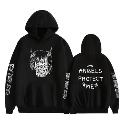 Red Angels Protect Me Hooded Sweatshirt Set