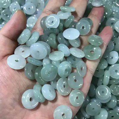 Genuine Natural Jade Ice Bottom Buckles A-Grade