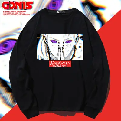 Men's Red Graphic Long Sleeve T-Shirt