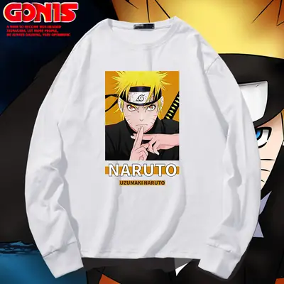 Naruto Graphic Sweatshirt Blue Men Women Spring Autumn