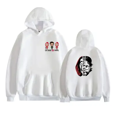 2019 New Paper Money House 3 Season Hooded Sweater Female Couple Long Sleeve Cartoon Male Fleece Lined Autumn Sweater