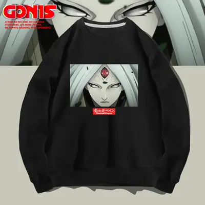 Naruto Anime Crewneck Sweatshirt Black Men Women