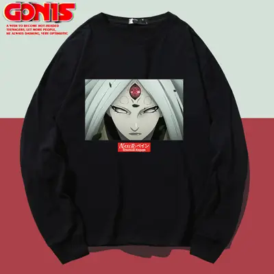 Naruto Graphic Long Sleeve T-Shirt Black