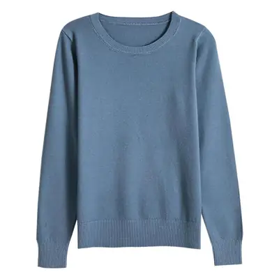 Women's 2019 Round Neck Sweater Top Soft High Elastic Base Shirt
