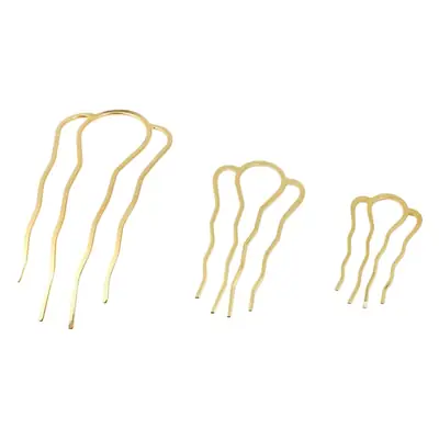 Carb Hairpin DIY Homemade Four Teeth Bridal Wedding Jewelry Vintage
