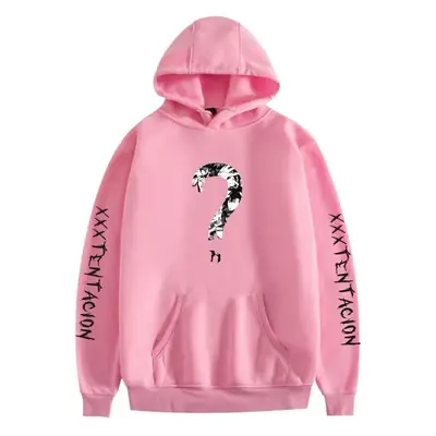 XXX Men's Black Hooded Sweatshirt with Graphic Print