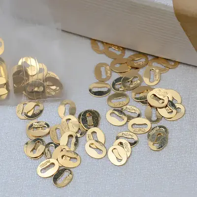 Gold Oval Nameplate Necklace Set for Men