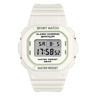 Sanda Square Waterproof Sports Watch Black