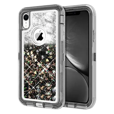Apple iPhone XR Liquid Glitter TPU Cover Pink