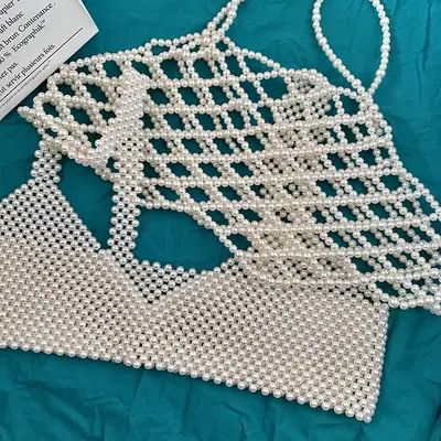 2020 New Handmade Beaded V-Neck Vest for Women