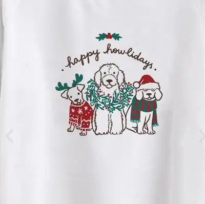 Happy Howliday Round Neck Wool Sweater for Men Women
