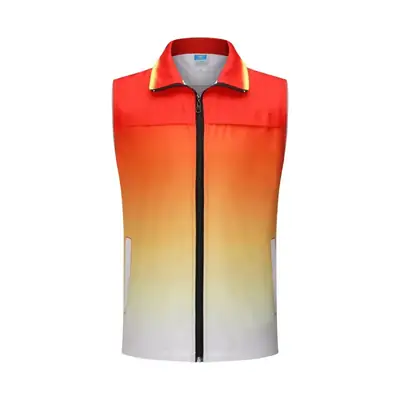 Men Gradient Yellow Vest Vesting Vesting Vesting Vesting Vesting