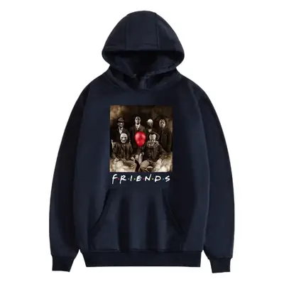 Red Printed Hoodie for Men Women Friends Don't Lie