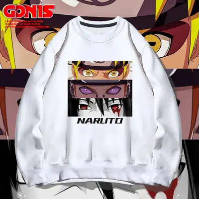 Naruto Anime Crewneck Sweatshirt Pink Spring Autumn