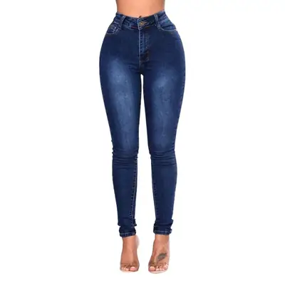 Women Slim Fit Blue Denim Leggings Stretchable