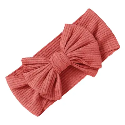 Brown Knit Bow Baby Headband for Girls