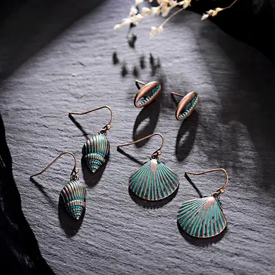 3-piece Retro Metallic Earrings Set for Women