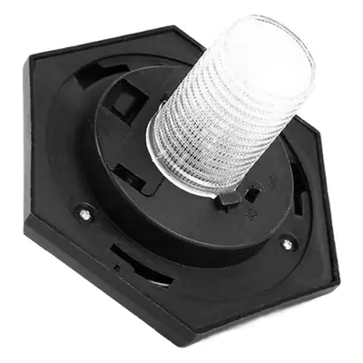 Solar Retro Hexagonal Wall Lamp Outdoor Black